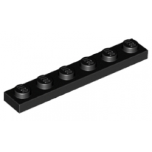 Plaat 1x6 Black